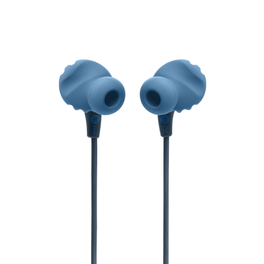 JBL Endurance Run 2 Wired - Blue - Waterproof Wired Sports In-Ear Headphones - Back image number null
